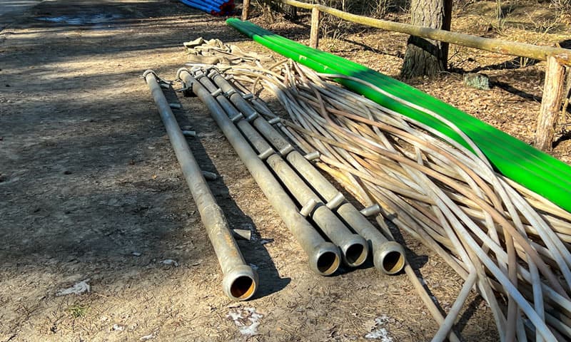 Canalización de agua en A Pobra